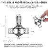 CHEETOP Precision Metal Spinning Top, Long Lasting Spin Time and Perfect Balance, Skilled Adult Easily Exceed 10 Mins, Portable Stainless Steel EDC Office Desktop Game Toys (L, Silver) view 2