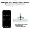 CHEETOP Precision Metal Spinning Top, Long Lasting Spin Time and Perfect Balance, Skilled Adult Easily Exceed 10 Mins, Portable Stainless Steel EDC Office Desktop Game Toys (L, Silver) view 4