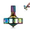 CHEETOP Precision Metal Spinning Top, Long Lasting Spin Time and Perfect Balance, Skilled Adult Easily Exceed 10 Mins, Portable Stainless Steel EDC Office Desktop Game Toys (S, Iridescent) view 1