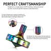 CHEETOP Precision Metal Spinning Top, Long Lasting Spin Time and Perfect Balance, Skilled Adult Easily Exceed 10 Mins, Portable Stainless Steel EDC Office Desktop Game Toys (S, Iridescent) view 3
