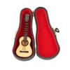 LiebeWH Miniature Wooden Guitar Model Worlds Smallest Musical Instrument Display with Stand Home Desk Decor Collectible Ornament for Office and Dollhouse view 4