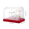 Miniature Musical Instrument Drum Set for Desk Mini Drum Set Model Display Ornaments Craft Home Decor (18cm) view 2