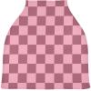 Brown Checkered Baby Car Seat Covers Buffalo Check Carseat Canopy Soft Infant Stroller Cover Nursing Breastfeeding Covers for Girls Boys Newborn Fit Summer Spring Autumn view 1
