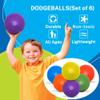 BallFUN Dodgeballs Playground Balls 7", Dodge Ball Set for Kids & Adults, Bouncing Kickballs Handball for Outdoor & Indoor Games - Includes Pump & Mesh Storage Bag (7",6 Pack) view 3