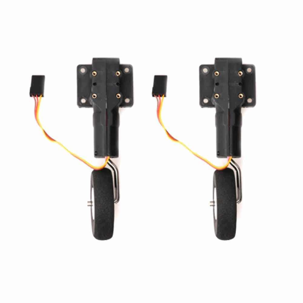 ZHIPAIJI Electronic Landing Gear, 25g 77mm 113mm Digital Servoless Retract Metal Electronic Retractable Landing Gear for RC SU27 Fixed Wing Aircraft Airplane Plane Model Drone Accessories (Color : He