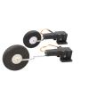 ZHIPAIJI Electronic Landing Gear, 25g 77mm 113mm Digital Servoless Retract Metal Electronic Retractable Landing Gear for RC SU27 Fixed Wing Aircraft Airplane Plane Model Drone Accessories (Color : He view 2