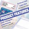 12 PCS Card Case Holder for Trading Cards, Acrylic Graded Card Slab Baseball Card Sleeves with Label Position Fit for MTG TCG and Sport Cards view 3