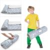 2 Pack Toddler Nap Mat with Fleece Blanket, Extra Large Kids Sleeping Bag for Preschool Daycare, Portable Travel Camping Nap mats Machine Washable Arrow and Grey view 2