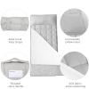 2 Pack Toddler Nap Mat with Fleece Blanket, Extra Large Kids Sleeping Bag for Preschool Daycare, Portable Travel Camping Nap mats Machine Washable Arrow and Grey view 3