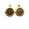 xiexuelian Zodiac Handle Piece Lucky Transfer Accessories Pure Brass Rotating Text Play Decompression Artifact Accessories Play pendant 1Pcs() view 1