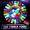 60Pcs LED Finger Lights Mini Finger Flashlights for Kids Glow, Novelty Toys Party Favors for Birthday Christmas Halloween, Party Supplies for Parties Cheering Novelty Toys Gift for Kids, Adult view 2