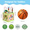 DIPALENT Wooden Activity Cube,Montessori Toys Gift Set for 12+ Months Boys & Girls,Educational Learning Toys for Toddlers Age 1+,First Birthday Gift for Baby view 3