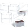 Vicenpal Playing Deck Card Storage Box Plastic Card Boxes Compatible with 100 Mtg Holder Storage Case 4.3 x 2.95 x 2.2 Inches Organizer Snap Closed Trading Games Collector(8 Pcs) view 1