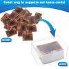 Vicenpal Playing Deck Card Storage Box Plastic Card Boxes Compatible with 100 Mtg Holder Storage Case 4.3 x 2.95 x 2.2 Inches Organizer Snap Closed Trading Games Collector(8 Pcs) view 4