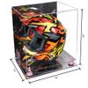 Better Display Cases Acrylic Motorcycle Motocross or Nascar Racing Helmet Display Mirror Case, Pink Risers and Mirror Base - 16" x 13" x 14" (A024/V61) view 2