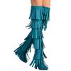 1/6 Scale Female Shoes,Female High Heels Sandal Boots Shoes Accessory for 12inch PH TBL JO Action Figure Body (Green Tassel Boots) view 1