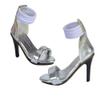 1/6 Scale Female Shoes,Female High Heels Sandal Boots Shoes Accessory for 12inch PH TBL JO Action Figure Body (Silver Sandal) view 1