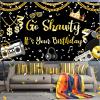 80s 90s Hip Hop Birthday Party Decorations - Glitter Rap Theme Banner & Backdrop - Funny Gold Chain Photo Booth Props view 4
