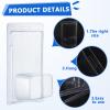 Tatuo 12 Pcs Protector Packs Compatible with Hot Wheels Model Car Clamshell Cases Plastic Display Protective Case Clear Die Cast Car Blister Pack Covers Storage(7.5 x 5 x 2 Inch,Stylish Style) view 3