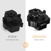 COOWOO RC Gearbox Housing, Aluminum Alloy Transmission Gearbox Case Upgrade Part for Traxxas 1/18 TRX-4M RC Crawler Cars, Black view 3