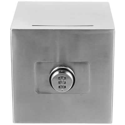 jojofuny Boys and Girls Stainless Steel Piggy Bank Lock Savings Container for Boys and Girls Bank for Teens and Adults