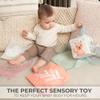 Fun Baby Tissue Box with Stimulating Mirror For Endless Entertainment - Soft Montessori Toy w/ Crinkle Paper & Fabric Tissues - The Perfect Sensory Toy For Newborn/Infant Development From 6-12+ Months view 2
