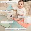 Fun Baby Tissue Box with Stimulating Mirror For Endless Entertainment - Soft Montessori Toy w/ Crinkle Paper & Fabric Tissues - The Perfect Sensory Toy For Newborn/Infant Development From 6-12+ Months view 3