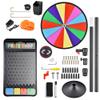 WinSpin 24 Inch Dual Use Spinning Wheel 14 Slots Prize Wheel with 41x25 Prize Drop Game Board w/LED Light for Party, Tradeshow view 3