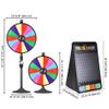 WinSpin 24 Inch Dual Use Spinning Wheel 14 Slots Prize Wheel with 41x25 Prize Drop Game Board w/LED Light for Party, Tradeshow view 4