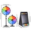 WinSpin 24 Inch Spinning Wheel Dual Use 12 Slots Prize Wheel with 41x25 Prize Drop Game Board w/LED Light for Home Party view 2