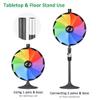 WinSpin 24 Inch Spinning Wheel Dual Use 12 Slots Prize Wheel with 41x25 Prize Drop Game Board w/LED Light for Home Party view 4