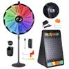WinSpin 36 Inches Spinning Wheel Dual Use 18 Slots Prize Wheel & 41x25 Prize Drop Game Board with LED Light for Tradeshow, Party view 2