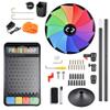 WinSpin 36 Inches Spinning Wheel Dual Use 18 Slots Prize Wheel & 41x25 Prize Drop Game Board with LED Light for Tradeshow, Party view 3