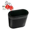 Leather Dice Cup Black Leather Dice Shaker Cup Without Dice Quiet Shaking Portable Dice Cup for Bar KTV Poker Liars Dice Party Games view 2