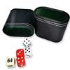 Leather Dice Cup Black Leather Dice Shaker Cup Without Dice Quiet Shaking Portable Dice Cup for Bar KTV Poker Liars Dice Party Games view 3