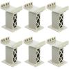 Ioffersuper 6 Pcs Train Bridge Pier Track Railway Accessories Multi Level Support Risers High Level Blocks Compatible All Major Brands, Grey Upgraded Version view 1