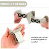Ioffersuper 6 Pcs Train Bridge Pier Track Railway Accessories Multi Level Support Risers High Level Blocks Compatible All Major Brands, Grey Upgraded Version view 3