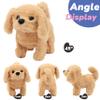 Hopearl Walking Dog Golden Retriever Interactive Electronic Pet Plush Toy Puppy Woof and Moving Animated Nodding Head Gifts for Toddlers Birthday, Brown, 7'' view 3