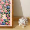 BOOMLATU Shattered Flowers Money Banks,Small Ceramic Piggy Bank for Kids Adults view 2