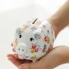 BOOMLATU Shattered Flowers Money Banks,Small Ceramic Piggy Bank for Kids Adults view 4