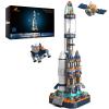 JMBricklayer Space Rocket Building Sets for Adults 70110, Spaceship Exploration Space Toys, Space Shuttle Rocket Ship Collectible Display Model Set, Gifts for Adults view 1
