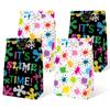 24 Pack Slime Party Favors Goodie Bags Painting Candy Gift Treat Bags with Stickers, Slime Art Theme Birthday It's Slime Time Party Decorations Supplies view 1