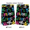 24 Pack Slime Party Favors Goodie Bags Painting Candy Gift Treat Bags with Stickers, Slime Art Theme Birthday It's Slime Time Party Decorations Supplies view 2
