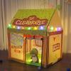 LimitlessFunN Clubhouse Kids Play Tent | Includes Star Lights & Carrying Case |, Children Indoor Large Playhouse for Boys, Toddlers, 28" D x 39" W x 43" H view 4