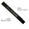 18th Birthday Sash, Black Satin Soft Sashes with Gold Foil Letter, It's My 18th Birthday Sash Decorations Gifts for Girls or Boy Happy 18th Birthday Party Favor Supplies view 3
