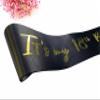 18th Birthday Sash, Black Satin Soft Sashes with Gold Foil Letter, It's My 18th Birthday Sash Decorations Gifts for Girls or Boy Happy 18th Birthday Party Favor Supplies view 4
