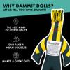 Dammit Doll - Funny Stress Relief Gag Gift, Random Color - for Anger & Frustration Relief - White Elephant or Emotional Support Doll for Adults & Women - 1 Count, Sports view 4