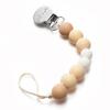 Ali+Oli Silicone Pacifier Clip for Baby (Natural) 100% Food-Grade BPA Free Newborn Pacifier Holder Infant Binky Clip for Baby Boy or Girl view 1
