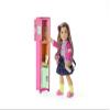 American Girl Truly Me 18-inch Doll Colorful Cubbies Locker Playset with Fold-out Hook and Real Chalkboard, For Ages 6+ view 2