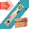 Fat Brain Toys VolleyShot - Wooden 2-Player Tabletop Skill Game for Kids & Adults view 4
